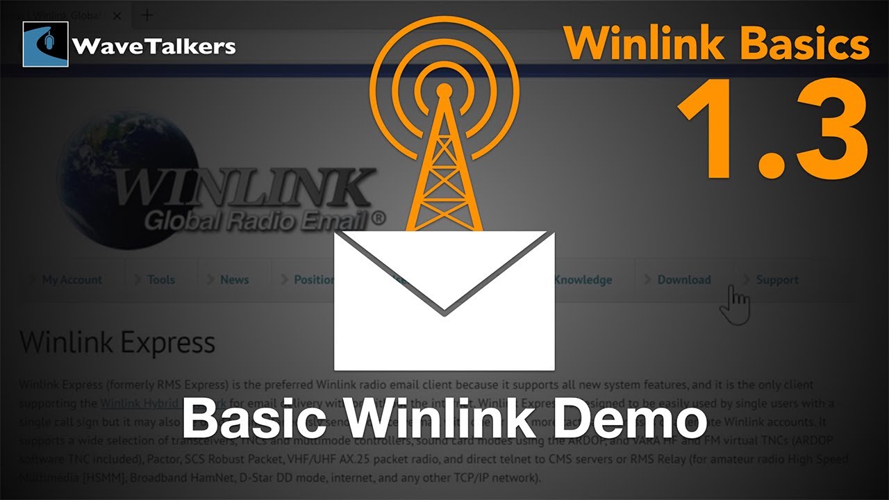 Sending your first Winlink message, demo - Winlink Basics