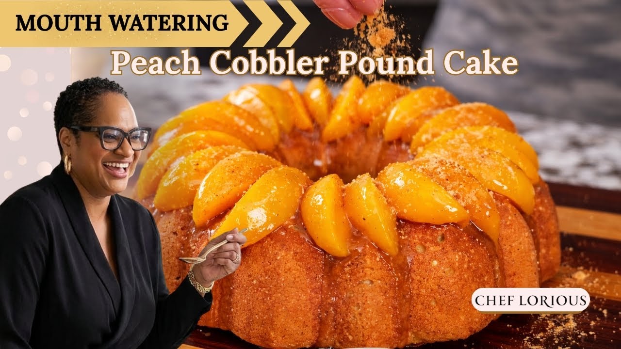 Этот персиковый кекс — воплощение южного совершенства 🍑🍰 | Шеф-повар Лориус