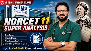 #NORCET - super analysis #prelims &amp; #mains Voogly #Sahusirclass 3009 #nursingofficerexams