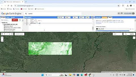 Calculate Normalized Differential Vegetation Index (NDVI) using Google Earth Engine (GEE)