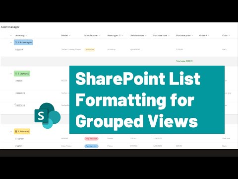 SharePoint List Formatting for Grouped Views