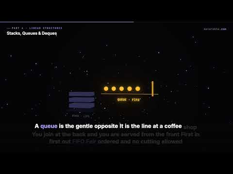 Stacks, Queues & Deques — LIFO, FIFO and Efficient Ends | datarekha