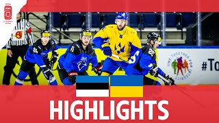 Highlights: Estonia vs. Ukraine | 2024 #mensworlds Division 1B
