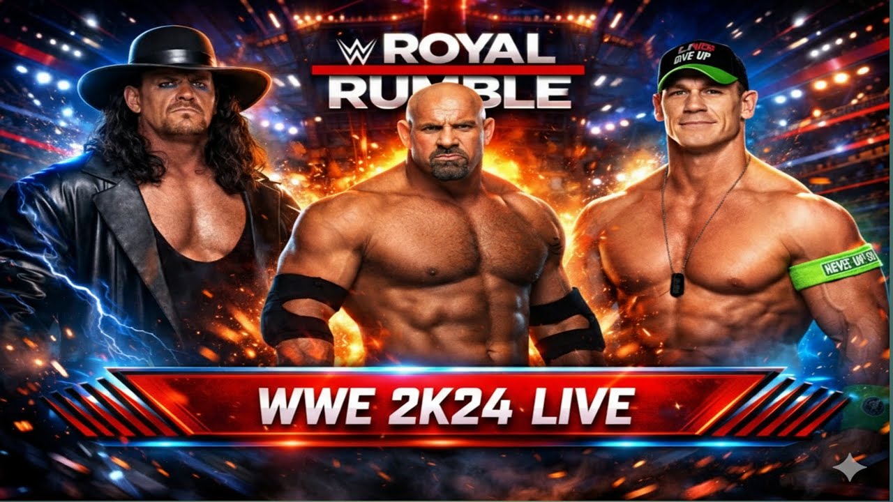 WWE 2K24 SPECIAL GOLDBERG VS THE UNDERTAKER VS JOHN CENA - YouTube