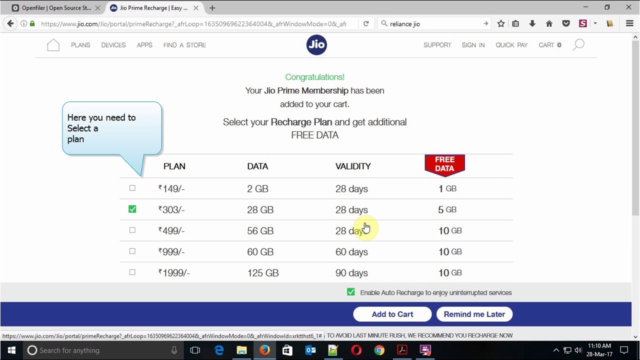 How to Activate/Recharge Reliance Jio Rs.99 Membership Plan Online