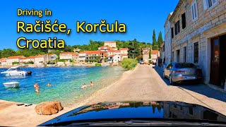 Driving in Beautiful Secret Place in Croatia - Račišće, Town of Korčula Island 4K