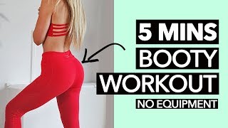 5 Minute Booty Workout For Women At Home