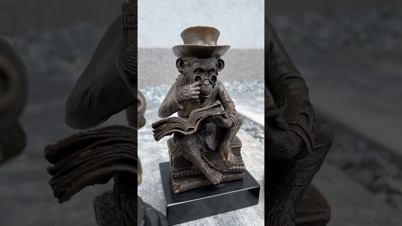 Steampunk statues made of bronze