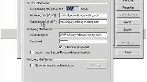 Set up e-mail account in Microsoft Outlook 2000