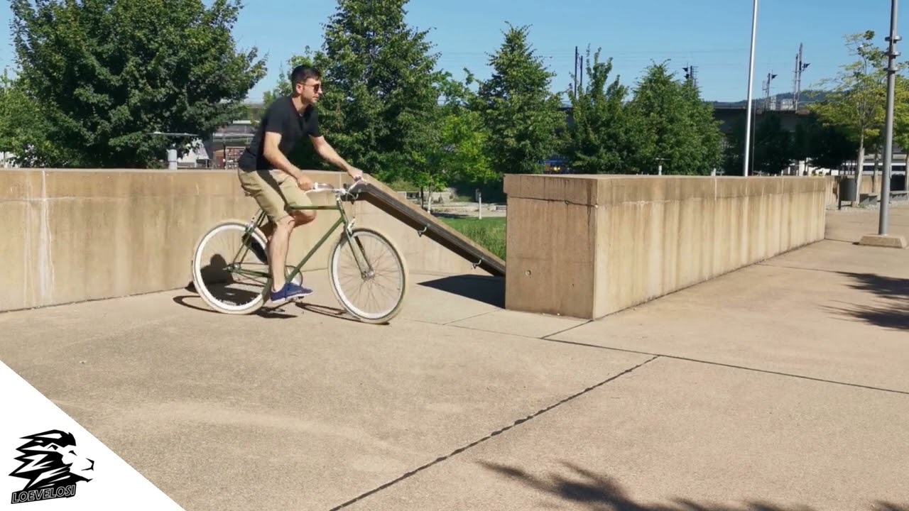 Damenrad Lenker Geschwungener Fahrradlenker Silber aus Aluminium von LOEVELOSI