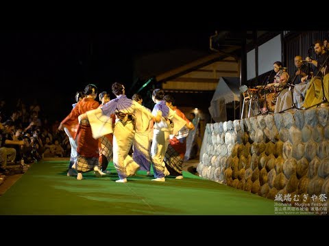 4k お小夜節 城端むぎや祭2018四葉会･坡場の坂会場 Johana Mugiya Festival
