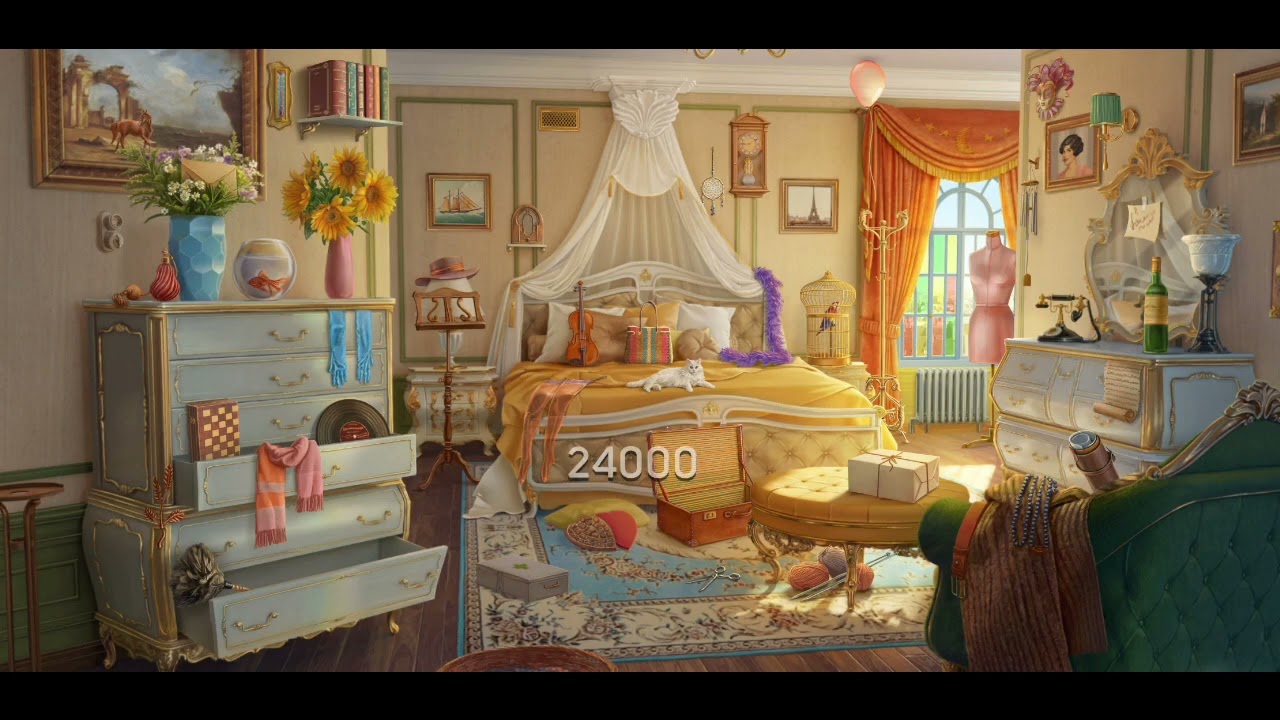 june's journey yellow bedroom