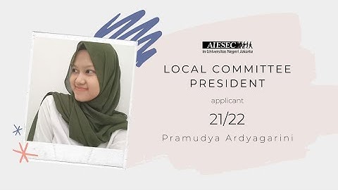 LCP Application AIESEC in UNJ 2021 | Pramudya Ardyagarini