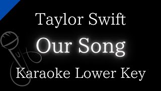 【Karaoke Instrumental】Our Song / Taylor Swift【Lower Key】