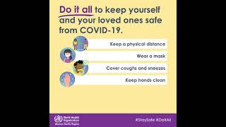 Do it all to keep safe from COVID-19: home