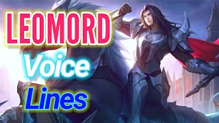 Leomord Voice Lines And Quotes Dialogues With English Subles Mobile Legends