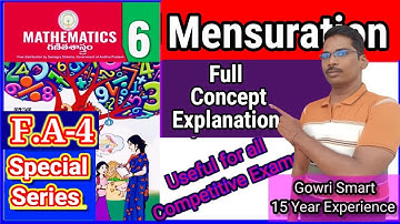 6th Class Maths New Syllabus|| Chapter-10||  Mensuration Full Concept Explanation ||
