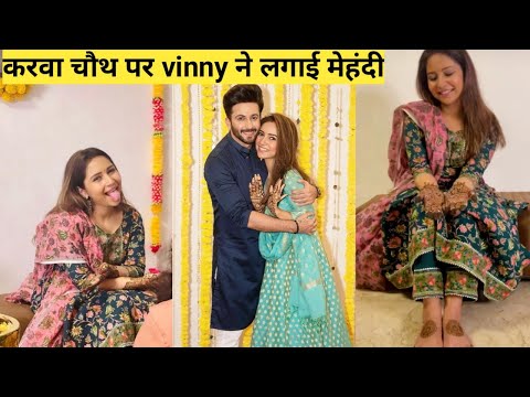 Vinny Arora Karwa Chauth Mehandi Celebration With Dheeraj Dhoopar And Son Zyan Family