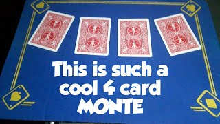 if you like monte effect card tricks your going to love this/4 card monte