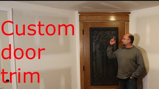 Finishing my basement episode 23: Custom wine cellar door trim