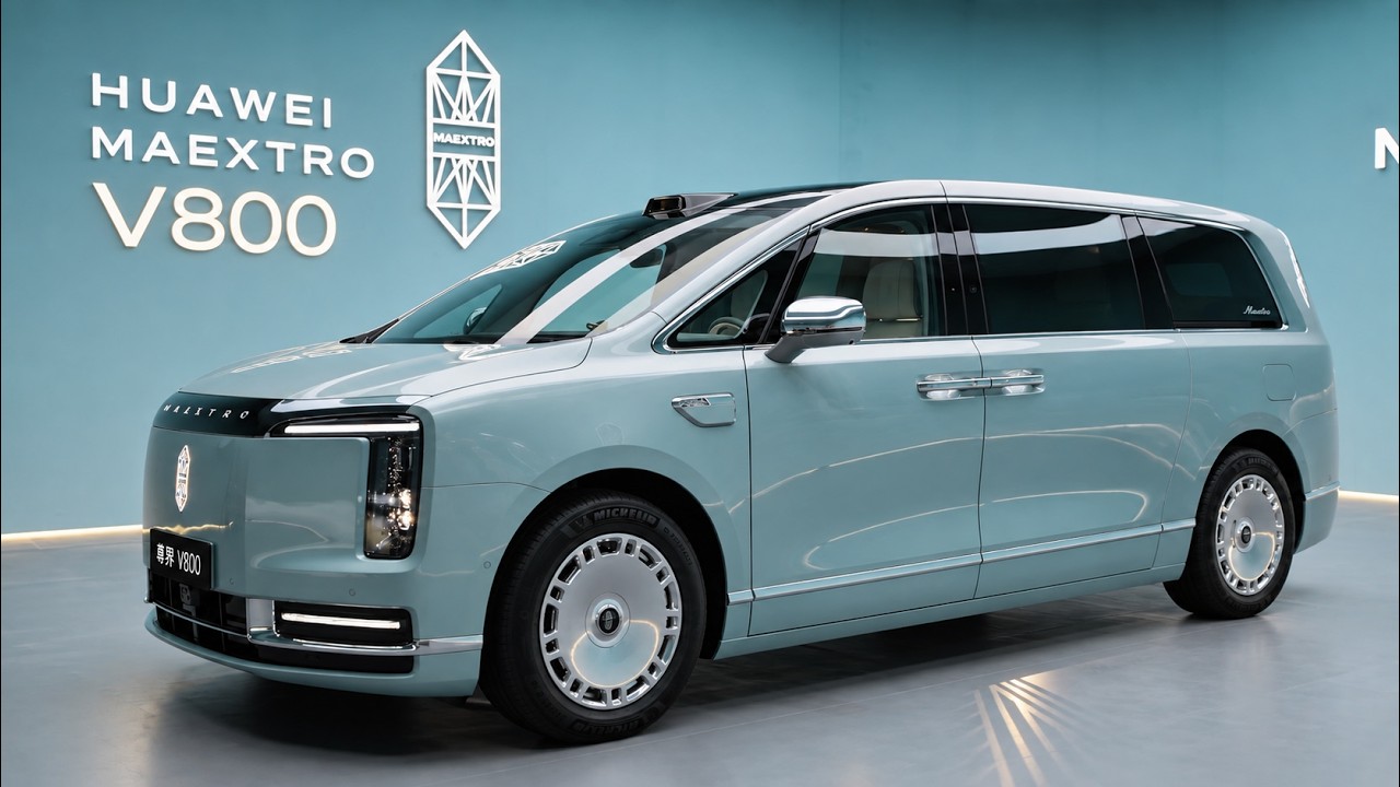 This Huawei MPV Has a Shoe Sterilizer, a Coffee Bar and 6 LiDARs
