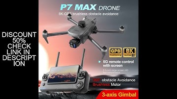 Professional P7 MAX 360° Obstacle Avoidance Drone GPS Return 8K Dual Camera FPV 3-Axis Gimbal With S