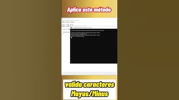 Método para validar caracteres en mayúsculas y minúsculas en java 3/3