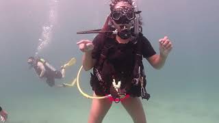 Women Scuba Divers Having Fun