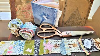 Tips for SNIPPET ROLLS for Junk Journals! Sew or NoSew! Step by Step Tutorial!  Paper Outpost :)