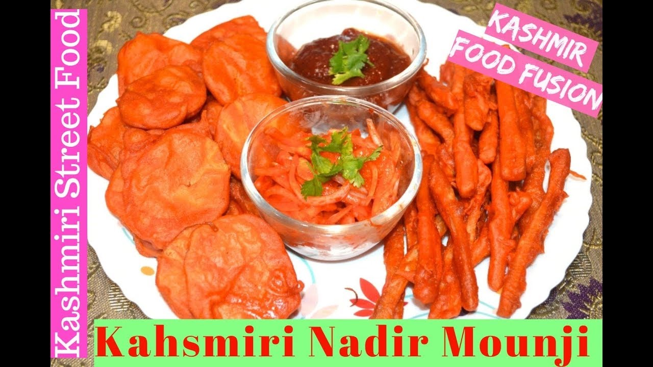 Nadir Monji || Aloo Monji || KASHMIRI STREET FOOD || LOTUS STEM & POTATO SNACKS ||