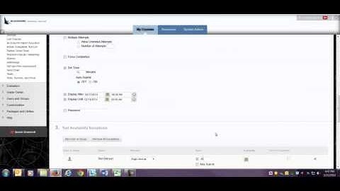 Create a Test in Blackboard - Part 2 (Deploy the Test)