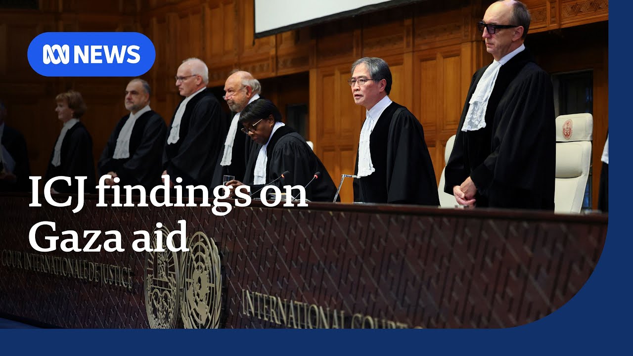 ICJ finds Israel breached duty to allow aid into Gaza | ABC NEWS - YouTube