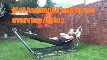 Aldi hammock and frame (overview)
