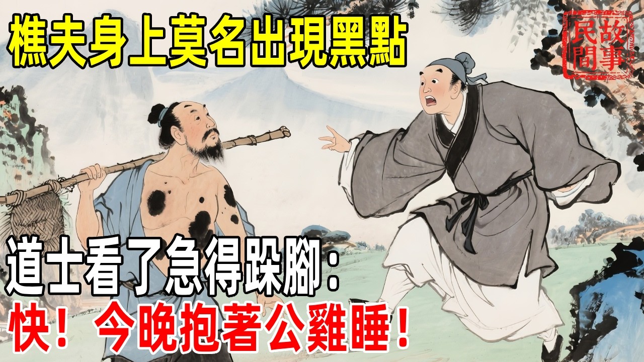 樵夫身上莫名出現黑點，道士看了急得跺腳：快！今晚抱著公雞睡！【壓箱底的舊事】#故事#民间故事#故事会#民間故事#故事會#温馨故事#民间传统故事