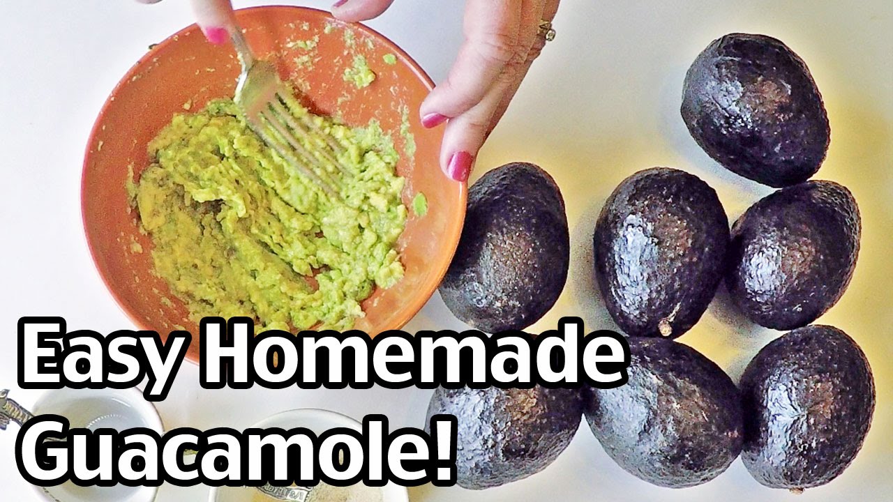 How To Make Guacamole - Easy Homemade Guacamole Recipe! - YouTube