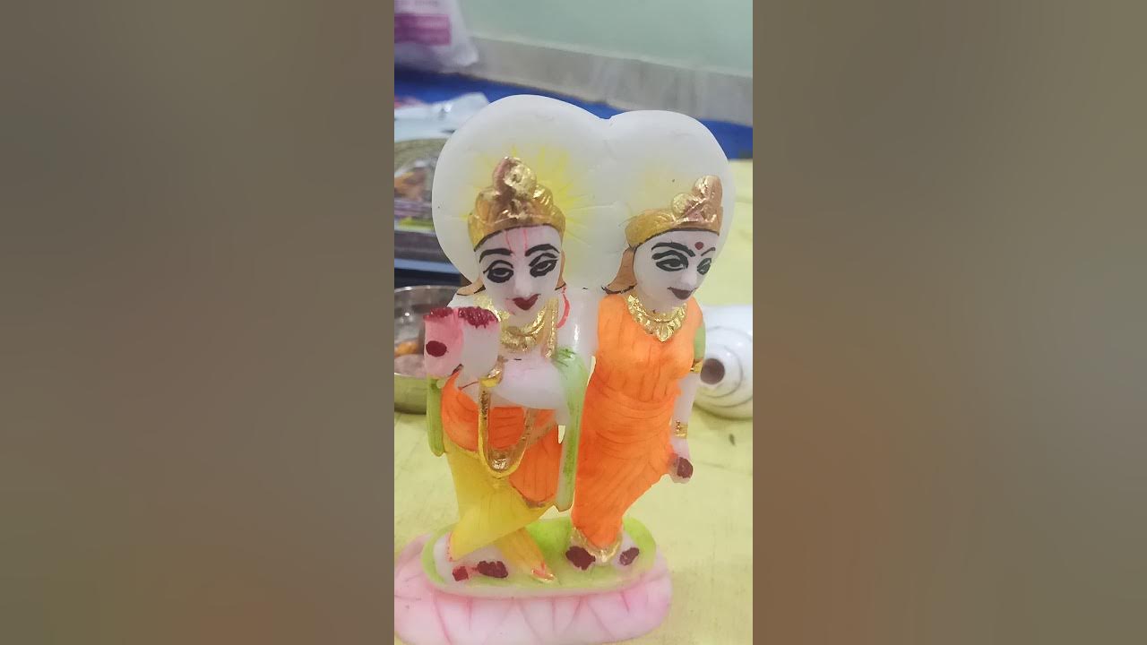 Navratri pr mandir aur murtiyon ki safai - YouTube