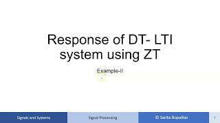 Response of DT LTI System example2