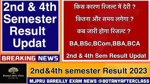 Expert insights: When to expect Mjpru 2nd & 4th semester result 2023