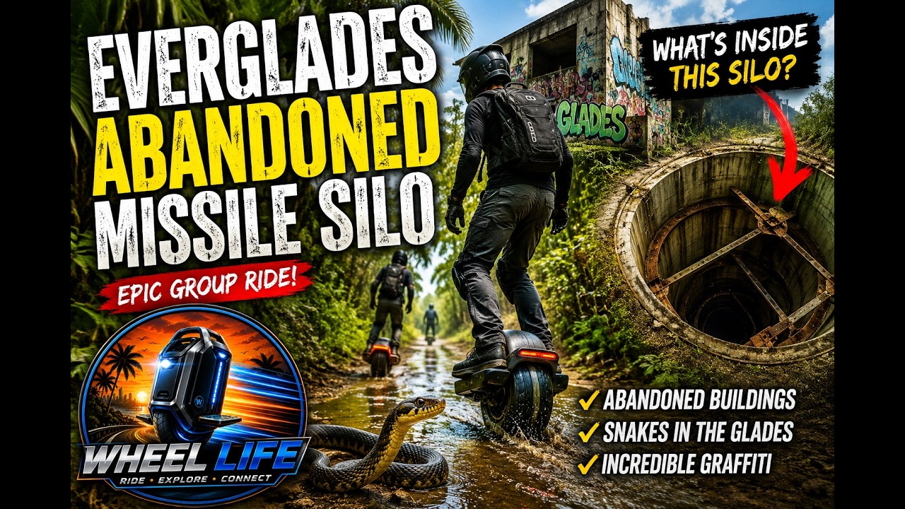 Wheel Life ride: Everglades Missile Silo Run - EUC and OneWheel Ride.