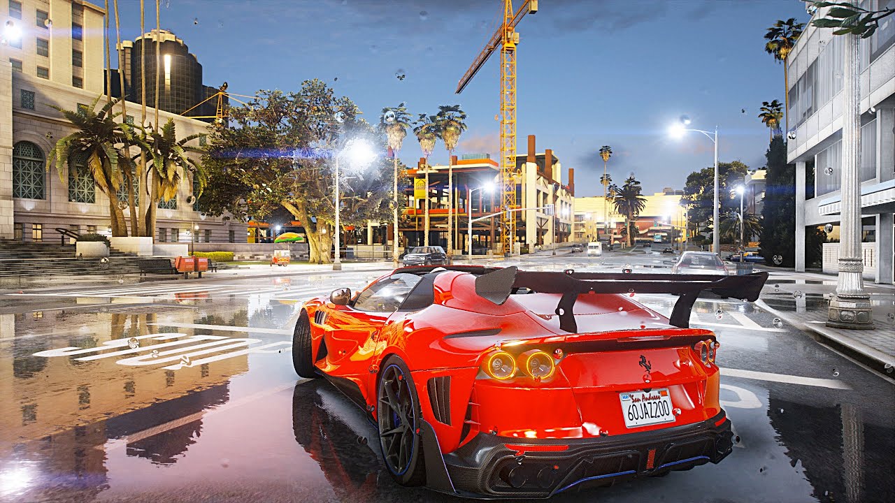 GTA V com Ray Tracing GI e QuantV Mod em 8K parace absolutamente incrível