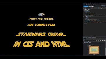 Code an animated Starwars crawl in CSS and HTML