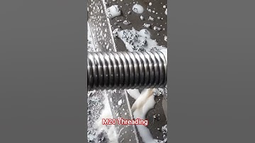 Threading M20 #machine #lathe #lathemachine