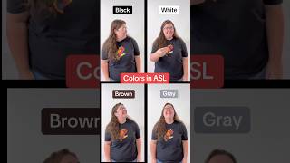 🎨 How to sign black, white, gray, brown in ASL | Beginner ASL Colors