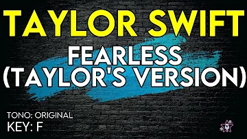 Taylor Swift - Fearless (Taylor's Version) - Karaoke Instrumental