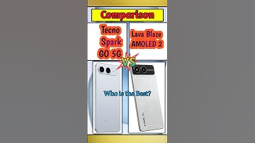 Tecno Spark Go 5G vs Lava Blaze AMOLED 2🔥–Best 5G Smartphone Under ₹10,000 | Full Specs & Comparison