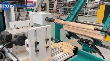 WS-L1530A Auto Feeding CNC wood lathe with Spindle and Planer