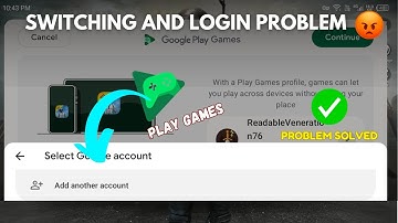 Google Play Games Login Problem Solved✅ | Google Play games switching account problem Solved