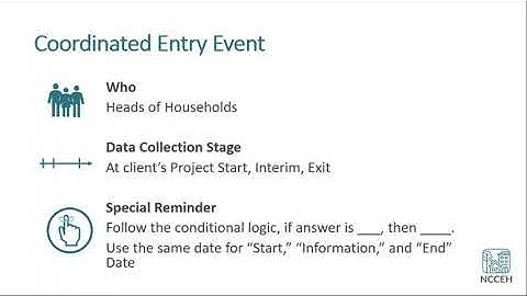 HMIS@NCCEH Introduction to HMIS Data Standards Part 9