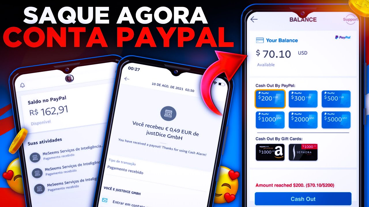 LANÇOU😱 APP PAGA Dinheiro de Verdade, GANHE $10 Dólares GRÁTIS | COMO GANHAR DINHEIRO no PayPal