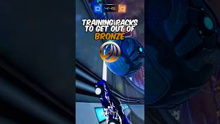 Training packs to get out of BRONZE 🤎 | #rocketleague #tips #rankup #code #mechanic